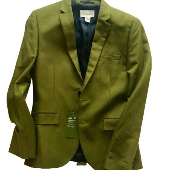 H&M Conscious Collection Green Olive Blazer